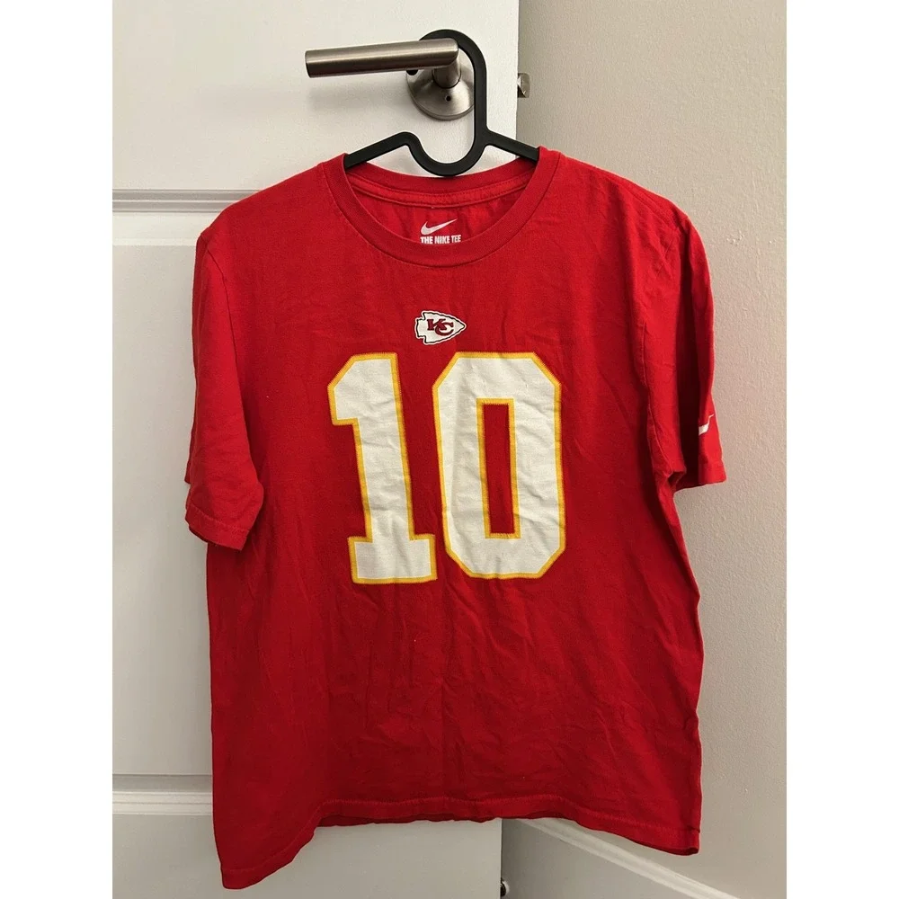 Jersey Nike Kansas City Chiefs Tyreek Hill 10 Men XL Red Athletic Cut TShirt NFL